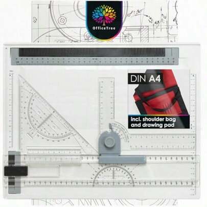 Drawing Board A4 Set Geo Board 33 X 43cm 7pcs. Architecture Equipment Architecture Drawing Set Drafting Table With Carrying Bag And Technical Drawing Equipment