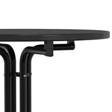 vidaXL Table à manger black Ø80x110 cm made of engineering and power - nero - Visualizzare 7