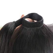 Really Human Hair Ponytail Clip-In Extension, Natural Black, Straight, Wrap Around Ponytail Hairpiece For Women, Universal Fit, Basic Style - Multicolor - View 9
