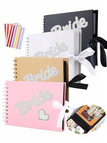 30-sidigt rektangulärt fotoalbum, hårt omslag i kraftpapper, lämplig för bröllop, årsdagar, fester och hemmabruk - Multifärgad - Visa 2