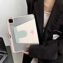 1 件复古华丽星形图案保护套 - 专为追求奢华优雅风格和精致设计的爱好者打造，翻盖式保护套带笔槽，兼容 iPad 10 代 10.9 英寸（2022 年款）/iPad Air 13 (M3 2025)/iPad Air 11 (M3 2025)/iPad Air 11 (M3 2025)/iPad 11 (A16 2025)，具备自动休眠/唤醒功能，兼容三星和小米设备。 - 粉色 - 查看 5