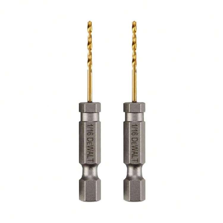 DEWALT - 1/16 Inch Drill Bit, Titanium Nitride Coated, Tapered Core For Optimal Durability (DD5104), 39508616 - Dusty Blue - View 1
