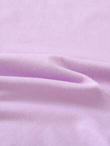 Snoopy Authorization , Tween Girl Clothes,Snoopy Cake POOF Wearing A Birthday Hat! Print T-Shirt, Interesting Design ,100% Breathable 180g Short-Sleeved Top, Machine Washable Casual Style, Suitable For Girls, Casual, Comfortable, Fashionable And For All Seasons, Humorous And Youthful Shirt, A Fashionable T-Shirt For Boys And Girls - 淡紫色 - 查看 3