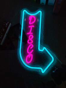 1 Peça Sinal de Néon Multicolorido Divertido dos Anos 80, Luz Decorativa de Parede a LED Alimentada por USB, Perfeita para Decoração de Homens, Bar, Clube, Quarto, Festa, Presente Ideal de Aniversário e Feriado - luz policromática - Visão 13