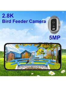 Intelligent Solar Bird Feeder With 5 Million Pixel Automatic Shooting And 10,000 Types Of Bird Recognition. A Must-Have Tool For Bird Watching. - 1.5L - View 6