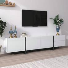 Television Stands & Entertainment Centers - White - View 2
