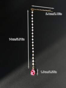 Traditioneller Wassertropfen Stirnschmuck für Frauen, Retro Strass Haaraccessoire, einfach eleganter Haarschmuck Anhänger für Feste, geeignet für Hochzeiten, Feiertage und als Geschenk, Haarkette - Verschiedenfarbig - Übersicht 7