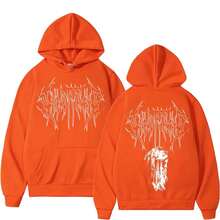 Rap Singer Ghost Dance Graphic Printed Men's Hoodie Fashionable And Casual Harajuku Hoodie - White - View 8