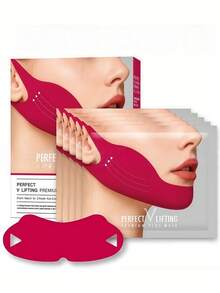 1/2/3/5/6/8/10/15/20pcs V-Shaped Lifting Gel Face Mask, Chin Lifting Patch, Hydrating Gel Ear Hook Face Mask, Double V Ear Hook V-Line Face Mask, V-Line Lifting Face Mask - Multicolor - View 5