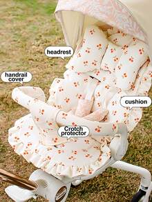 Baby Stroller Cherry Seat Pad, Armrest Cover, Pillow, Universal Baby Stroller Cooling Mat - Multicolor - View 1