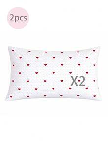 Vỏ gối mềm mại, chất liệu microfiber tốt nhất và giá rẻ - Vỏ gối chống dị ứng và thoáng khí, kích thước lớn, dài, tiêu chuẩn, cỡ Queen, Twin, Single, Double, Full, King, Body, European và Square, hoàn hảo cho bộ ga trải giường mọi mùa. - Đỏ và trắng - Xem 12