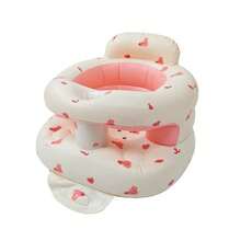 Inflatable Seat For Babies 3-36 Months, With Guardrail And Built-In Air Pump, Inflatable Floor Seat With Backrest, Inflatable Sit-To-Stand Chair For Home Use, Foldable Baby Seat - Bath And Play Seat, Portable Cushion, PVC Floor Seat, For Sitting Training
