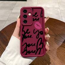 Case For Samsung S24 Ultra Plus S25 S23 S22 Ultra Plus Creative Character Lipstick Advanced Fashion Gift Pocket-Friendly Shockproof Silicone Protective Softcase,Suitable For IPhone17 Air - Black - View 4