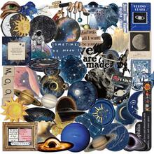 50PCS Space Stickers Transparent PET Material, Suitable For Water Bottles, Scrapbooks, Diaries, Laptops, Mobile Phones, Etc, Perfect For Teenagers And Adults As Decorative Gifts - Multicolor - View 12