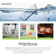 Raganet, Set de Contenedores Herméticos de Vidrio con Tapas de Alta Calidad, Capacidades Variadas para Almacenamiento de Alimentos (12 Contenedores)