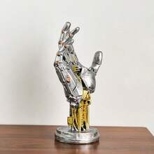 1 pieza Soporte artesanal de controlador de juego de robot 3D estilo cyberpunk, soporte de consola de juegos, decoración central, adecuado para oficina, decoración del hogar, regalo de cumpleaños, recuerdos de fiesta, decoración de habitación perfecta y regalo - Multicolor - Ver 2