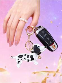 迷你腊肠犬PU皮钥匙扣/包饰，多种颜色可选。 - 彩色 - 查看 8