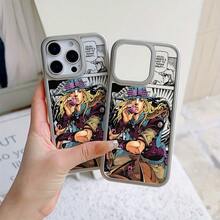 [Enviado desde México]Funda de Teléfono 's Bizarre Adventure Adecuada para iPhone 16 15 14 13 12 11 Pro Max X XR XS MAX 8 7 Plus Cubierta Trasera Suave Transparente de Lujo - transparente - Ver 5