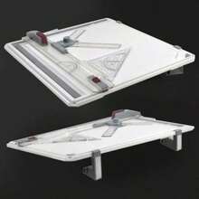 A3 Drawing Board Multifunctional Technical Drawing Set AAdjustable Angle Drawing Table For Students Engineers Architects 51X37cm - Transparent White - View 7