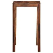 Mesa de bar VidaXL 60 x 60 x 107 cm em madeira maciça de acácia - Castanho - Ver 3