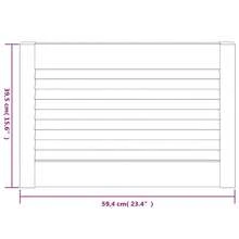 vidaXL Porte per armadio 2pz bianche 39,5x59,4 cm con perni solidi - Bianco - Visualizzare 6