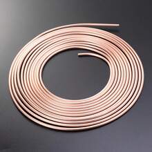 2X 25FT Copper Brake Pipe Hose Line Tube Roll 3/16'' Fittings Tubing Kit 32 Nut - A - View 6