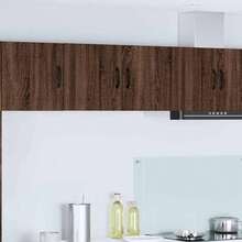 vidaXL Armário de cozinha Chêne brun 80 x 31 x 40 cm Bois d'ingénierie - Castanho - Ver 1