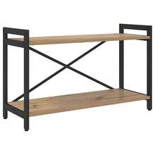 vidaXL Étagère Chêne artisanal 40 x 30 x 85 cm Bois d'ingénierie - Tabac - Voir 2