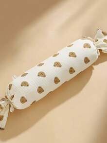 1pc Teddy Bear Pattern Candy-Shaped Infant Anti-Flat Head Shaping Pillow, Breathable & Moisture-Wicking, All Season