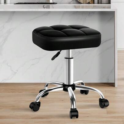  ALFORDSON Salon Stool Square Swivel Barber Hair Dress Chair Gas Lift Tufan