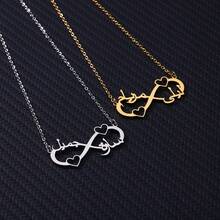 Custom Two Arabic Names Infinity Necklaces For Women Men Stainless Steel Customized Necklace Pendant Personalized Neck Chain Jewelry Birthday Valentine's Day Gift - Multicolor - View 7