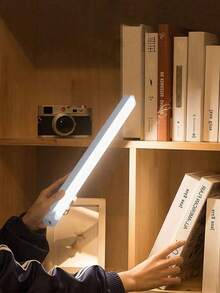 1 pieza Luz con sensor de movimiento, luz nocturna inalámbrica recargable por USB, alta luminosidad, apta para uso en interiores, lámpara LED con sensor de movimiento inteligente para gabinete, armario, dormitorio, cocina, escaleras, escritorio - Blanco - Ver 7