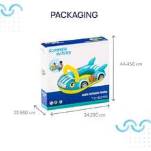 Inflable, Flotador para Piscina para niños y Adultos,39508549 - Azul y blanco - Ver 5