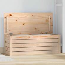 vidaXL Camera da letto 89x36,5x33 cm Legno massiccio in legno - Castano - Visualizzare 1