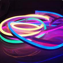 5m Roll Of LED Strip Neon Hose, 2.5cm Cut, Flexible, 12v, Ready For Delivery, With Power Supply. - Amarelo - 查看 7