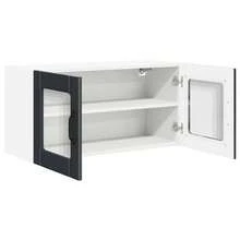 vidaXL Armadio da cucina Nero 80 x 31 x 40 cm Legno d'ingénierie - nero - Visualizzare 5