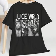 T-Shirt_ Fan Merch, Oversized Graphic Tee - Black - View 1