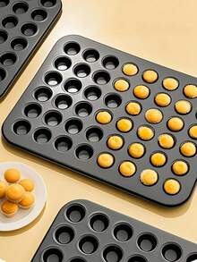 12pcs/24pcs/35pcs/48pcs Mini Cake Mold Muffin Cupcake Baking Tray, Bakery Tools For Muffin Cups And Sponge Cake Baking In Oven, Household Baking