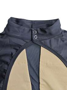 balletto Đồ tập múa ba lê cho nữ, cổ chữ V sâu, thiết kế phối lưới, tay ngắn, cổ đứng, lưng hở cao, màu đen. - màu đen - Xem 7