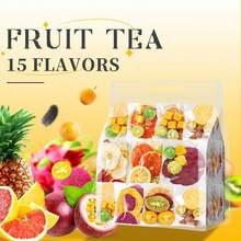 ULTHMOK 15 Flavor Dried Fruit Blend Bags Lemon Orange Dragon Pineapple Cold Hot Brew - SP-15SHUIGUOCHA - View 5