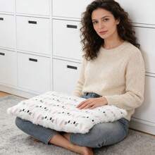 Easter Throw Pillow Covers Cute Plush Rabbit Embroidery Cushion Cases For Party Decorations - Multicolor - View 4