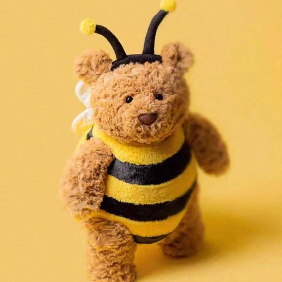 Sweet Bee Bear Companion Plush - Cuddly Hybrid Stuffed Toy, Cozy & Adorable Birthday Gift For All Ages - 南瓜熊 35厘米 - 查看 1