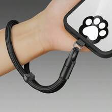 EIGIIS 1pc Adjustable Phone Wrist Strap Lanyard, 360° Rotating Clip, Ultra-Thin Pad, Durable Polyester, Universal Cell Phone, Multifuctional Patch Lanyards For Women And Men - Multicolor - View 11