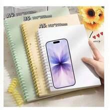 1/2/4/6本装 - A4/A5/B5螺旋笔记本 - 线圈装订笔记本、便携式账簿、活页记事本、练习本，每本60页，简约蓝色封面，线圈装订书写笔记本 - 适合教师节、毕业典礼、万圣节、圣诞节及其他场合