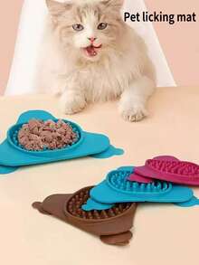 1个宠物吸盘舔舐垫 宠物餐垫 慢食垫 防噎慢食垫 狗狗舔舐盆，宠物舔舐垫 慢食碗 狗碗 猫咪宠物幼犬防噎玩具舔盘 - 50毫升 - 查看 1