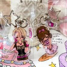 1个原装亚克力钥匙扣吊坠，可爱卡通西瓜挂件，适合搭配泳装，Y2K复古风，休闲、派对、上学等场合，送给女朋友的礼物