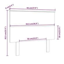vidaXL Tête de lit Blanc 94x6x82,5 cm Bois massif de pin - Blanc - Voir 6