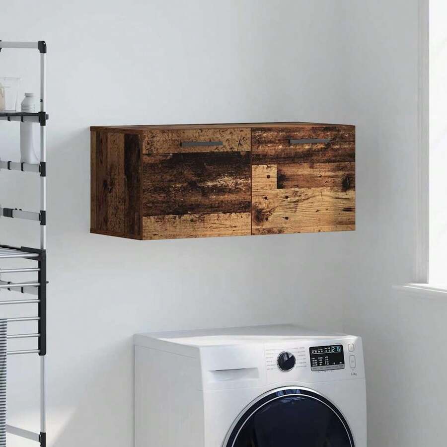 vidaXL Mobile da Parete Bois ancien 80 x 36,5 x 35 cm Bois d'ingénierie - Castano - Visualizzare 1