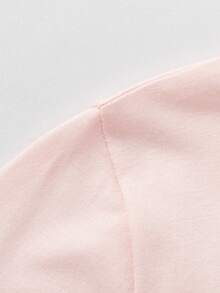 Balabala Unisex Striped Cotton Soft Casual Loose T-Shirt - White and Red - View 4