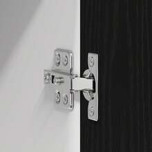 vidaXL Armoire suspendue 2 pcs Chêne noir et Blanc 30 x 31 x 80 cm - Noir - Voir 10